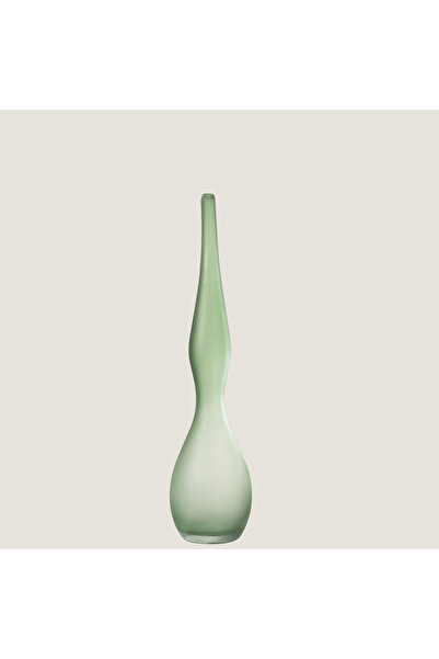 Chakra Adri Curved Glass Vase Medium Gray 39 cm Natural
