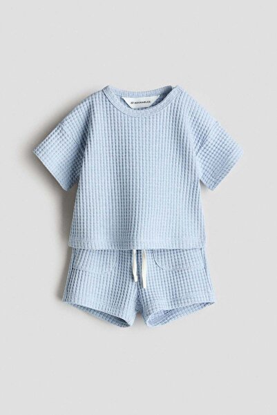 H&M 2-piece waffled cotton set