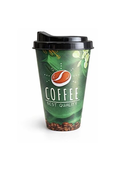 Natalia Design Cana de cafea cu capac 400 ml, cea mai bună calitate