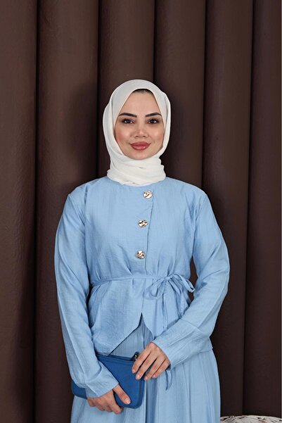 Moda Krash طقم بلوزة وتنورة مطرزة من سوزو