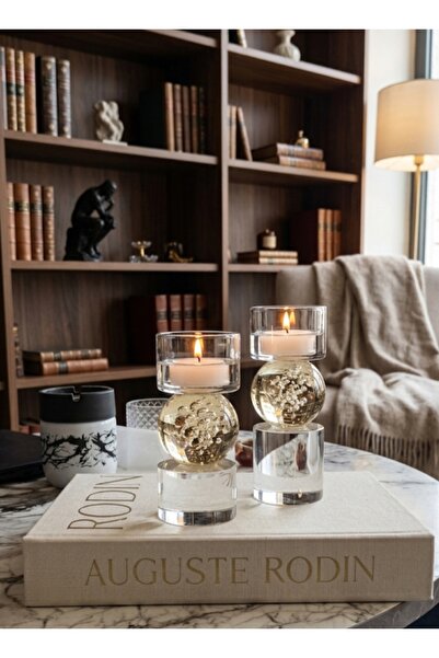 Home 2 li silindir modern şamdan