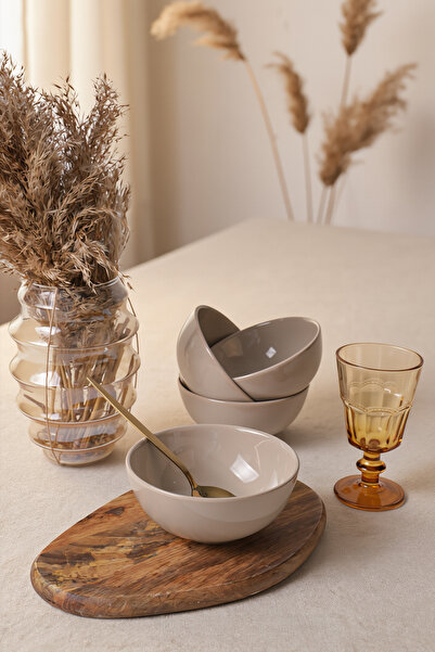 Keramika Taupe Kera Kase 14 Cm 4 Adet 594