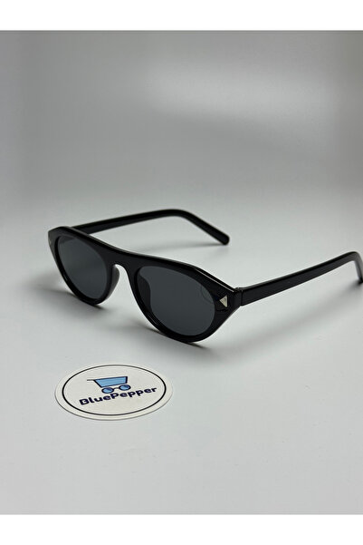 BluePepper Pradoc V2 Sunglasses Viral Popular Glasses Black Frame Black Glass...