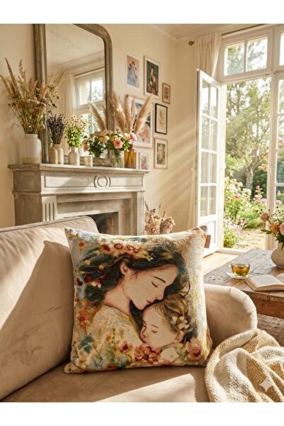 Believe ANNE ŞEVKATİ Tapiserie decorativă țesută jacquard KIRLENT 45*45