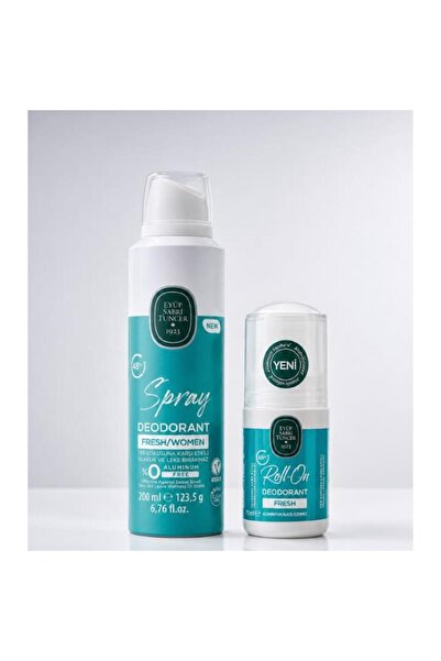 Eyüp Sabri Tuncer Kadın Fresh Deodorant 200 ml + Fresh Roll On 75 ml set