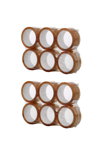 Admira Systems Set 12 Role Banda Adeziva Solvent Pentru Ambalare, Transparent...
