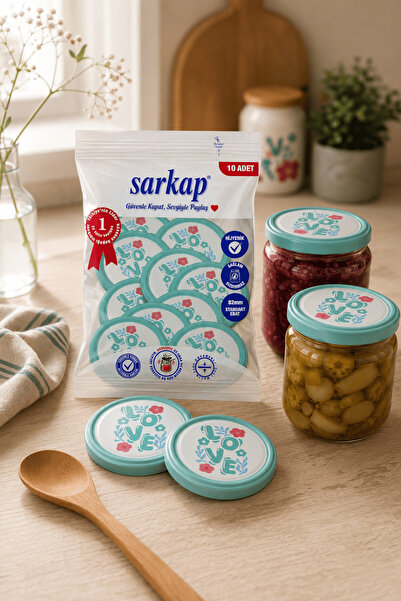 Sarkap Hijyenik Paketli 10'lu 82 mm Kapak - Vibes - Love