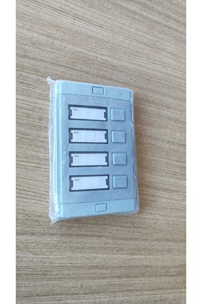 Aliboçiftliği Boçi Elektronik 4'lü Sıva Üstü Zil Paneli Butonu Gri Plastik Kasa