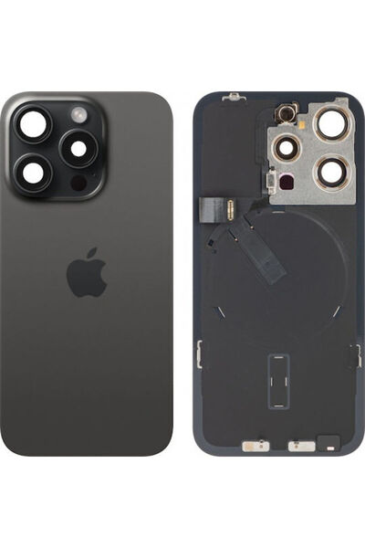 Apple Ανταλλακτικό Κάλυμμα Μπαταρίας iPhone 15 Pro Μαύρο Μαύρο Τιτάνιο