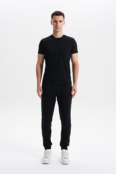 Arma Ar-Ma Men's Sweatpants Without Print Basic Side Zipper Pockets Without B...