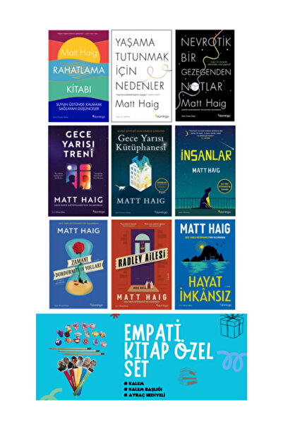Kronik Kitap Matt Haig 9 Kitap Set / Gece Yarısı Treni - Gece Yarısı Kütüphan...