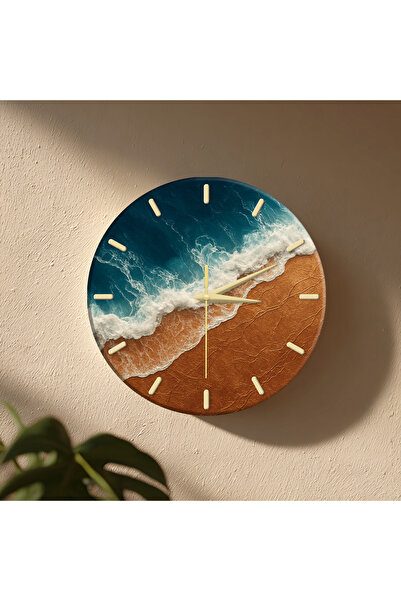 no26dekor Dekoratif Duvar Saati – 33 cm UV Baskılı MDF Duvar Saati