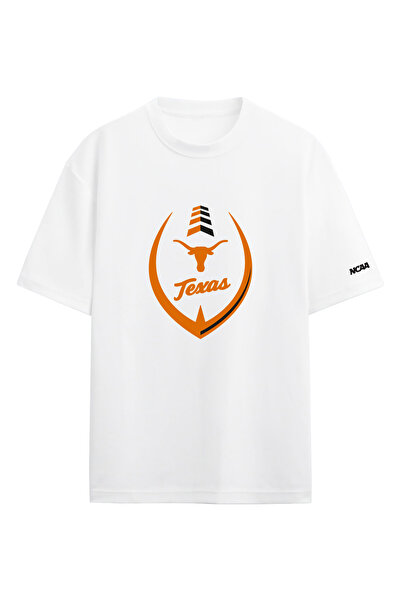 BA Sportswear Texas Longhorns Ncaa College American Football White Oversize T...
