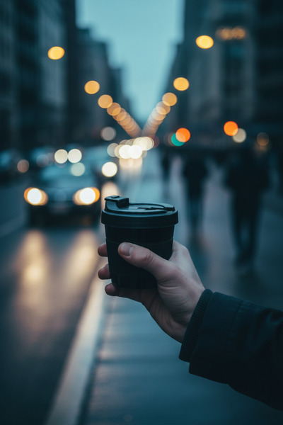 QLUX IDEAS Premium 450ml Coffee Cup - Bpa Free 5 No Pp Plastic, Double Layere...