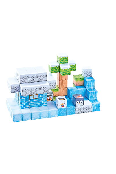 Bufnitel Cuburi magnetice - Iarna 92 piese (2.5 cm)