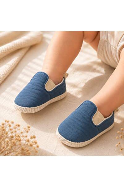 Bebelul Botosei bebe din polyester organic albastru