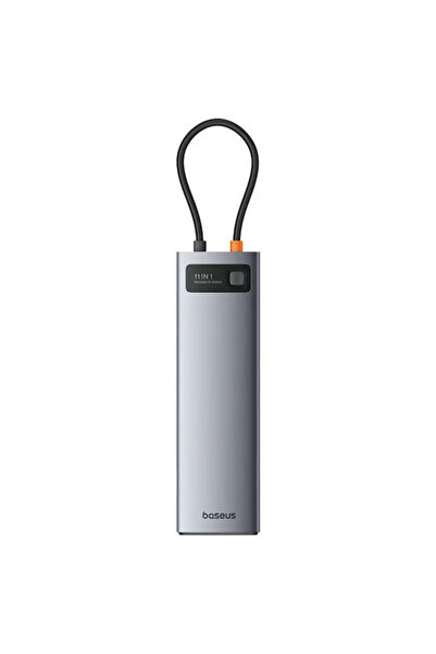Baseus Στάρτζοϊ Μέταλ Γκλαμ Σταθμός Σύνδεσης USB-C με HDMI 4K, PD, Ethernet κ...