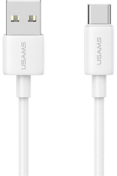 Usams Us-sj708 Καλώδιο USB 2.0 USB-C Αρσενικό - USB-A 18W Λευκό 1μ SJ708USB02