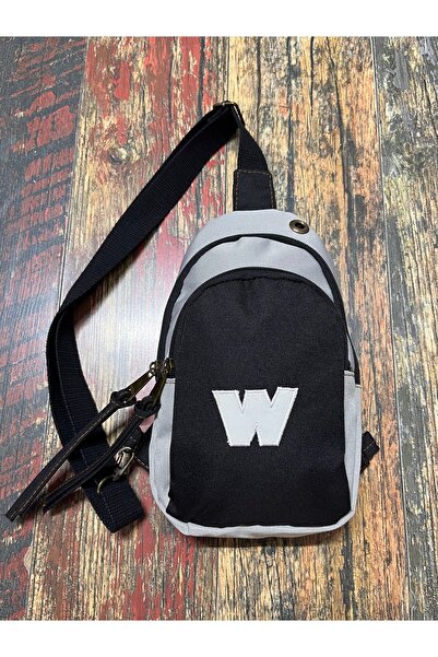 street&bagdnz Waterproof Solid Color W Letter Embroidered Crossbody Chest Bag...
