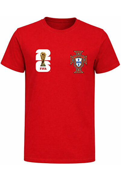 Efendioğlu Design 2026 Svetsko prvenstvo pamučna majica sa štampanim logotipo...