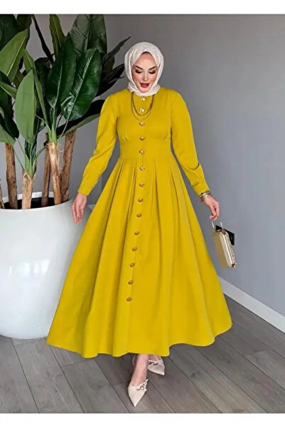 bgm fashion فستان نسائي من قماش الكريب دابيل كريب موديل أسل