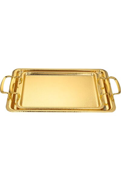 Generic Marian Rectangular Serving Tray Set from Al Saif, with Side Handles f...
