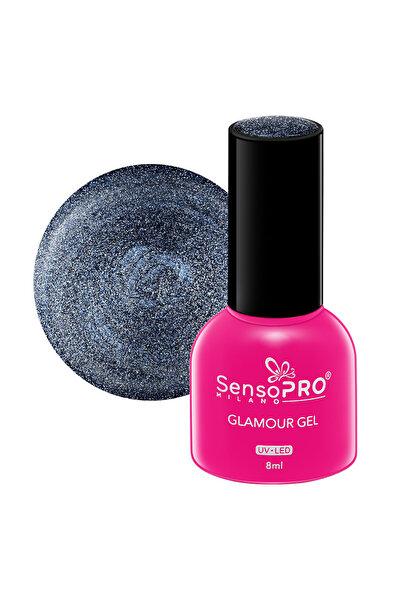 SensoPRO Milano Ojă semipermanentă Glamour Gel 8ml, Albastru Ceresc # 62