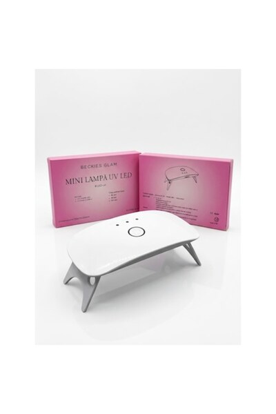 NO BRAND Lampă de unghii mini UV/LED Beckie's Glam, Putere 10W, 8 LED-uri, Pl...