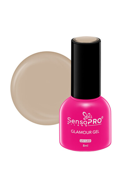 SensoPRO Milano Ojă semipermanentă Glamour Gel 8ml, Choco Glam # 29