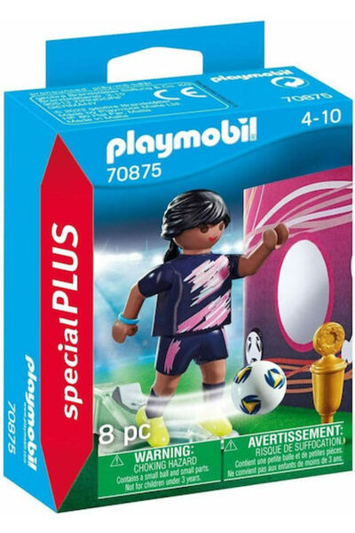 Playmobil Ειδικό Παιχνίδι Ποδοσφαίρου Plus με Τέρματα Στόχου για παιδιά 4-10 ...