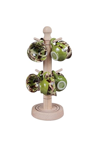 LimArt Set de 6 pahare tradiționale pentru Schnapps, ceramică corund, cu supo...