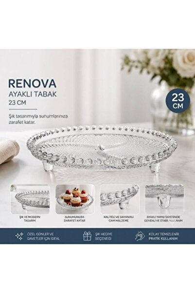Ucuzuna Bak Renova Sunumluk Tabak Bölmeli 23cm