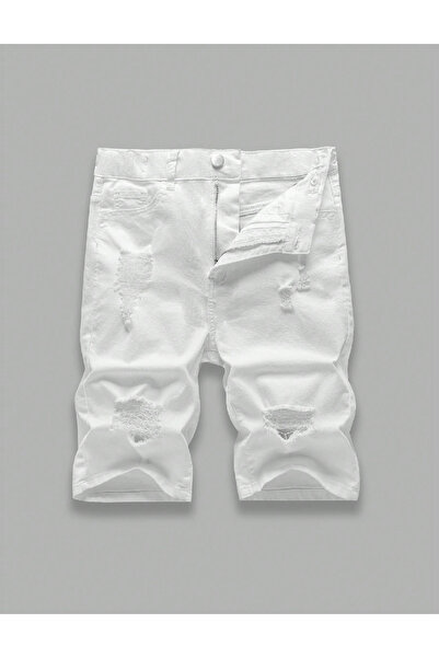 Evendi Pantaloni scurti, Alb