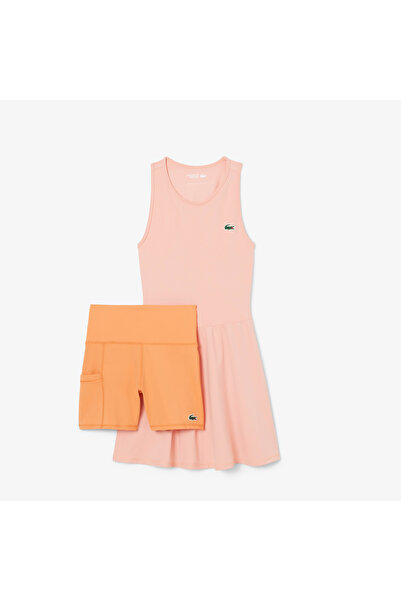 Lacoste Kadın Kolsuz Bisiklet Yaka Ultra Dry Pembe Elbise