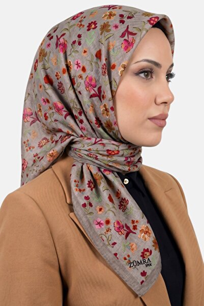 hadiora Women's Mink Floral Organic Cotton Soft Scarf