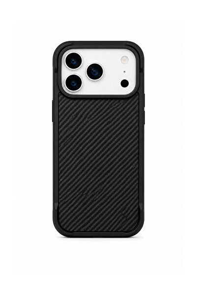 Brabus iPhone 17 Pro Max Uyumlu MagSafe Özellikli Orijinal Fiber Kaplamalı Fi...
