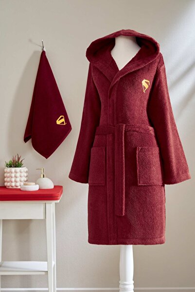 Özdilek Supergirl Licensed Bathrobe Set