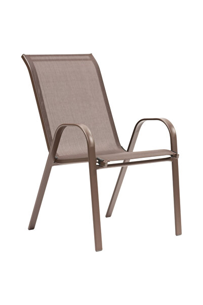 Q DECOR home&kids&garden Scaun din metal și textilenă pentru terasă sau grădi...