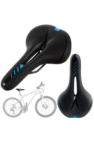 Gearox Sa bicicleta Gearox, model S12, negru cu elemente albastre, 27,5x16cm,...