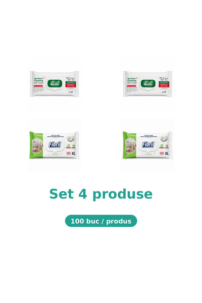 Fibril Set 4 Produse Fibril, Mix 2x Green, 2x Xl Green