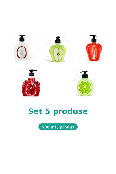 Tasty Set 5 Produse Tasty, Mix Cocos, Mar Extract, Capsuni, Rodie, Lime