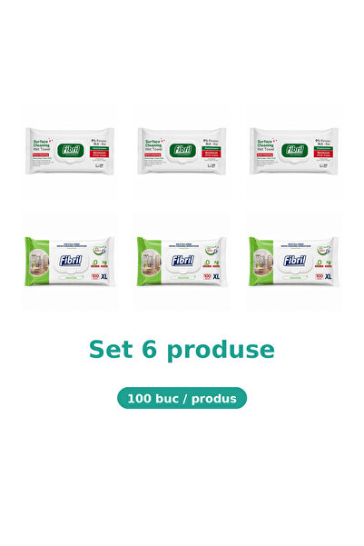 Fibril Комплект от 6 фибрилни продукта за горна и долна част, микс: 3x зелен,...