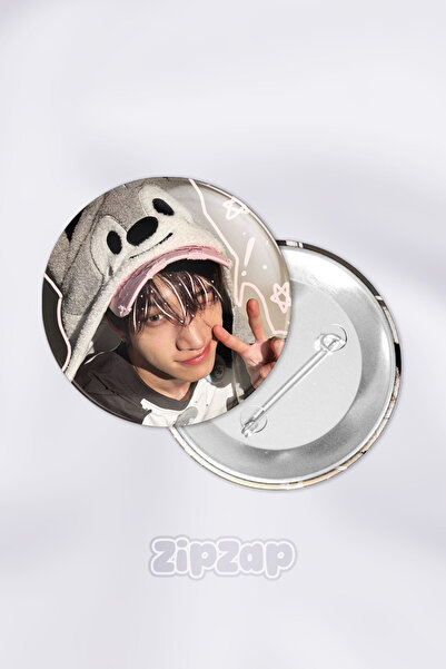 ZipZap Bang Chan Stray Kids KPOP Çanta Süsü Rozet İğneli Buton Rozet Seti (1 ...