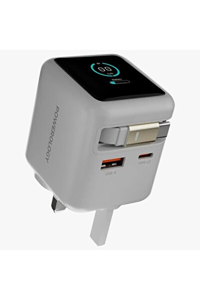 Powerology Halo Dual-Port GaN Charger Gray