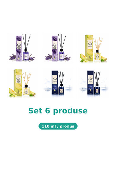Golf Set 6 Produse Golf, Mix 2x Lavanda, 2x Melon, 2x Bosphorus Dream