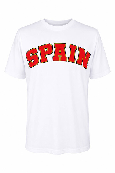 trender Spain Printed White Men's T-Shirt 26Ysö8000005