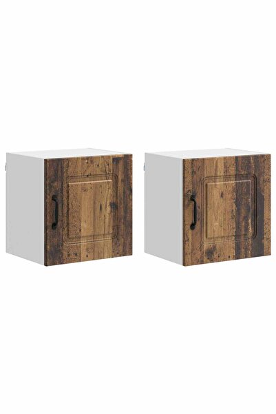 vidaxl Dulap de bucătărie Kalmar 2 pcs Lemn vechi 40 x 31 x 40 cm