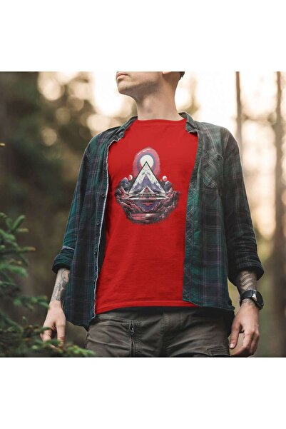 iLovePrints Abstract Geometric Landscape Tshirt