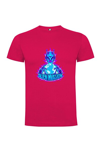 iLovePrints Globe-Wielding Alien Invader Tshirt