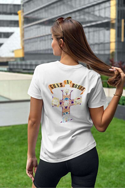 iLovePrints Guns N' Roses Cross Artwork Tshirt